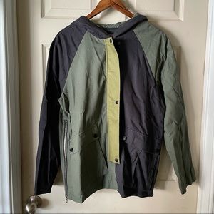 Fried Rice Colorblock Hooded Jacket